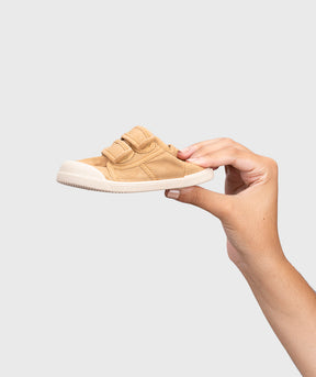 Tenis Lona Cierre Velcro Unisex Cereal