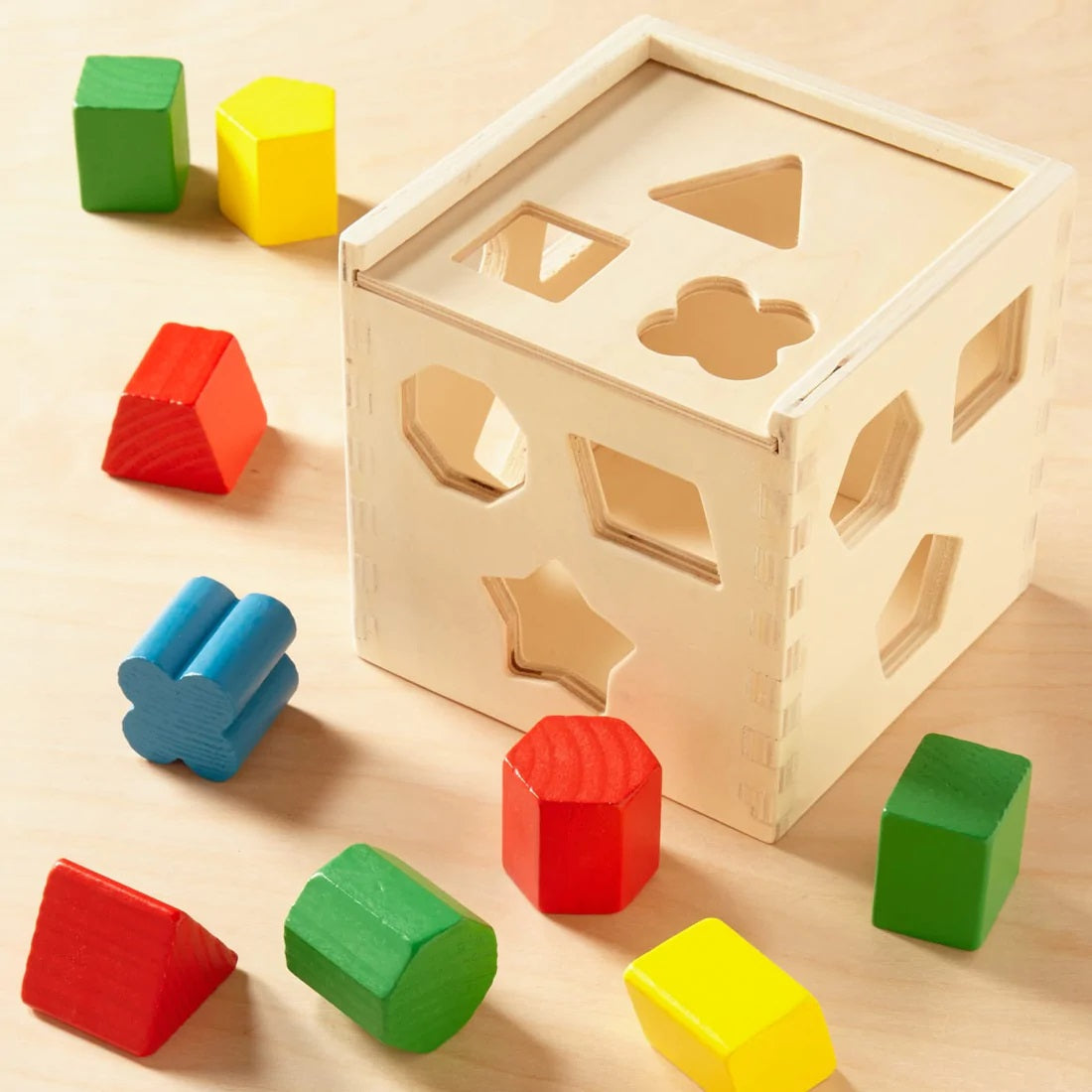 Cubo De Madera Clasificación Formas