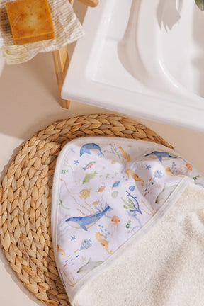 Toalla Capucha Beige Mar