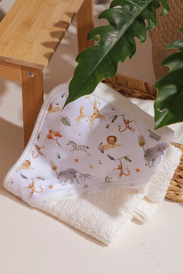 Toalla Capucha Beige Selva