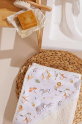 Toalla Capucha Beige Selva