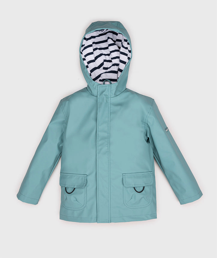 Chaqueta Chubasquero Unisex Turquesa