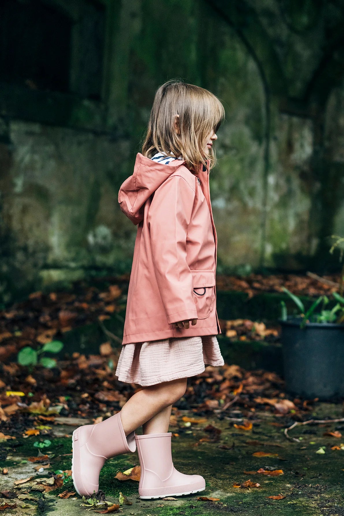 Chaqueta Impermeable Chubasquero Rosé