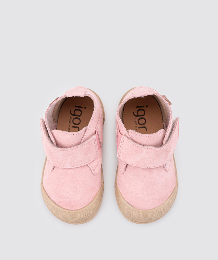 Zapatos Tui Con Velcro Rosa
