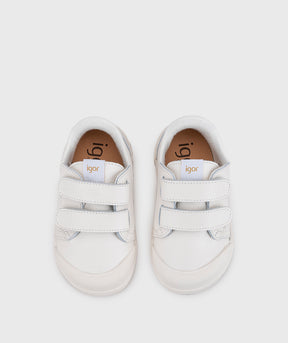 Tennis Cuero Barefoot Blanco