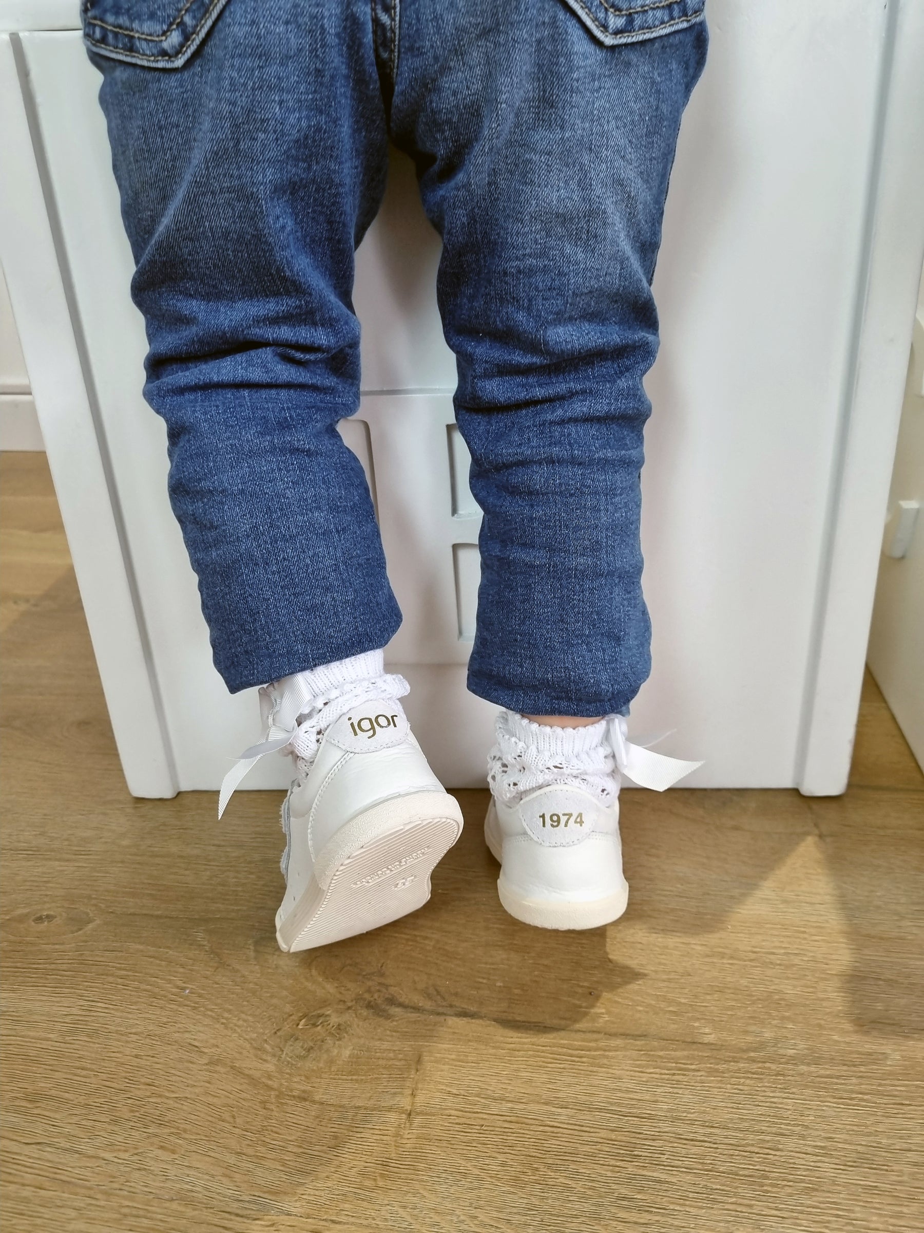 Tennis Cuero Barefoot Blanco - Minibhu