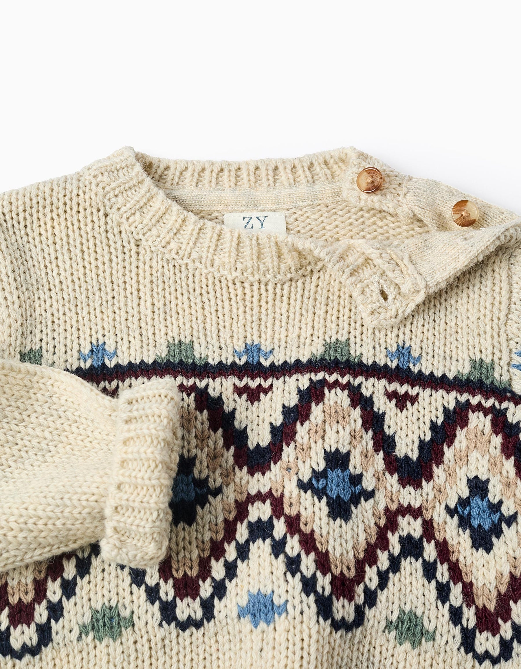 Saco Tejido Beige Santa´s Cookies