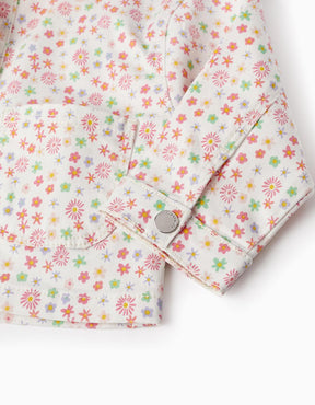 Chaqueta En Sarga Estampada Spring Baby Zippy