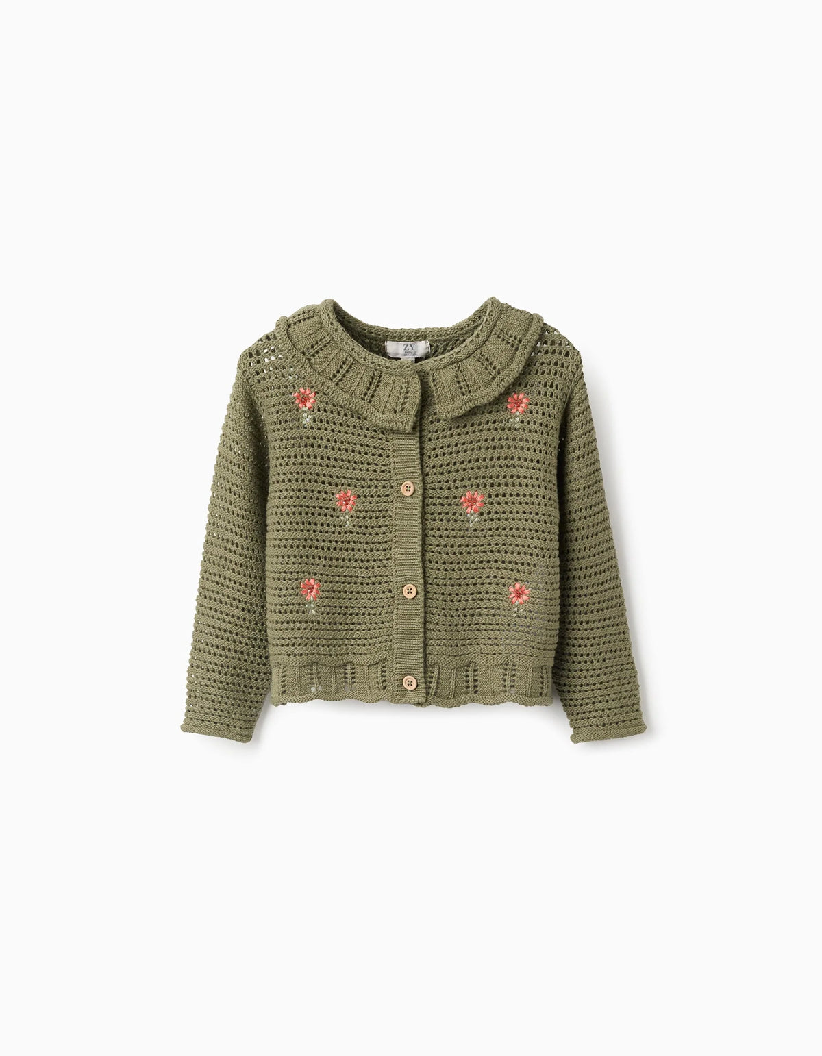 Saco Cárdigan Tejido Musgo - Minibhu