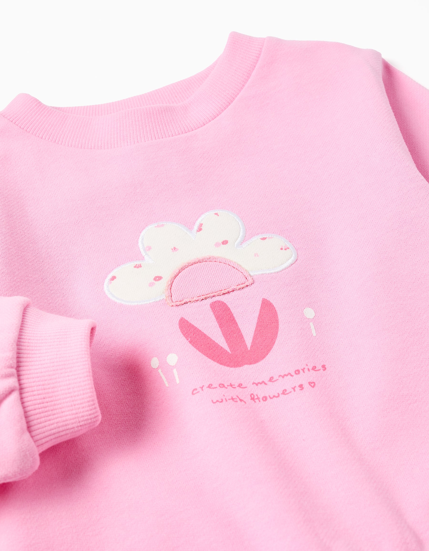 Saco Fleece Pink Back To fun