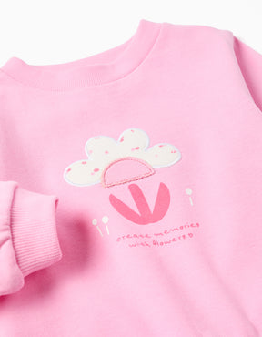 Saco Fleece Pink Back To fun