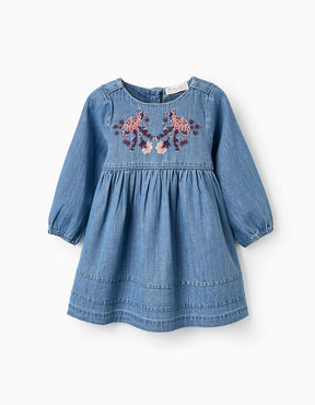 Vestido Denim Boho Baby Zippy