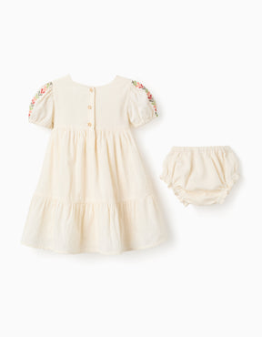 Vestido Slub Musgo - Minibhu