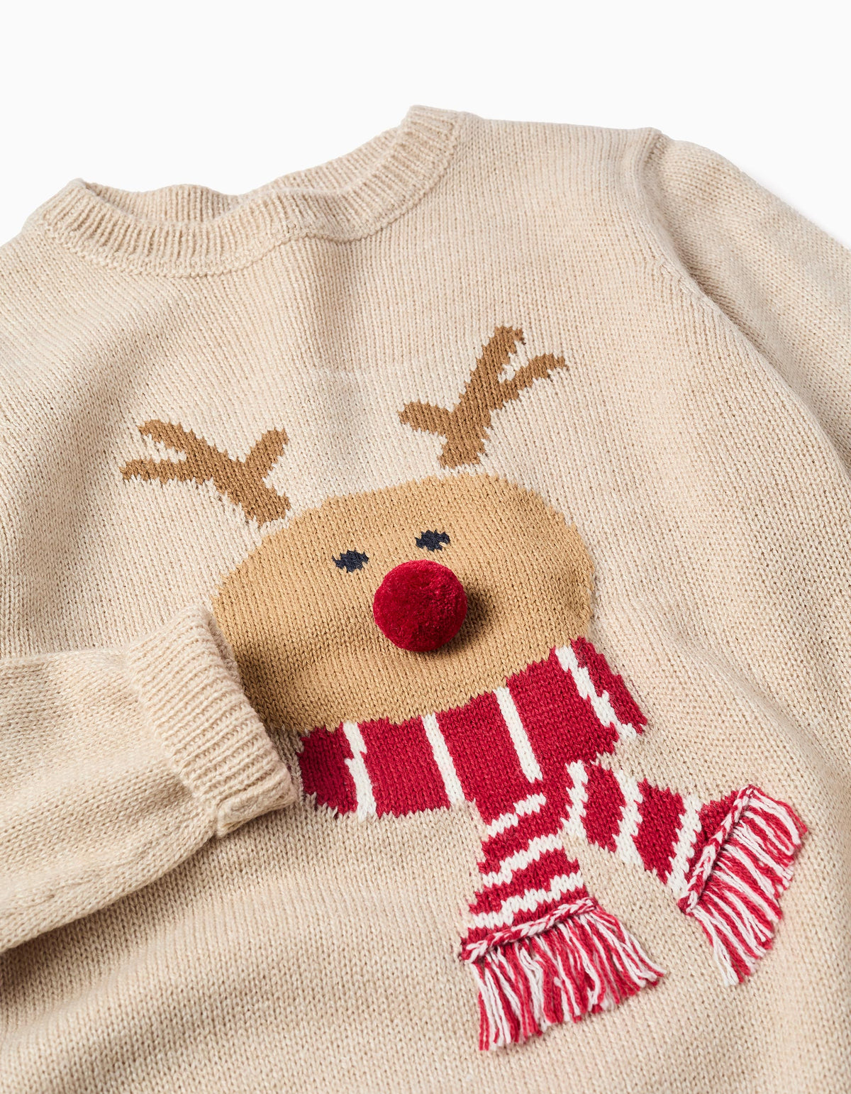 Saco Tejido Beige Santa´s Cookies