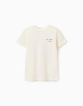 Camiseta Niño Beige