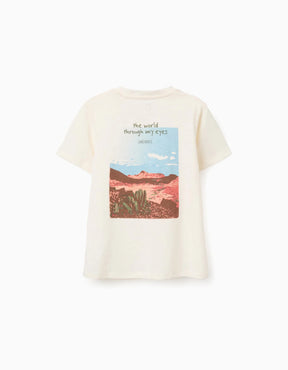 Camiseta Niño Beige