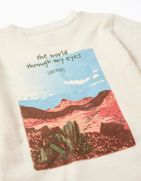 Camiseta Niño Beige