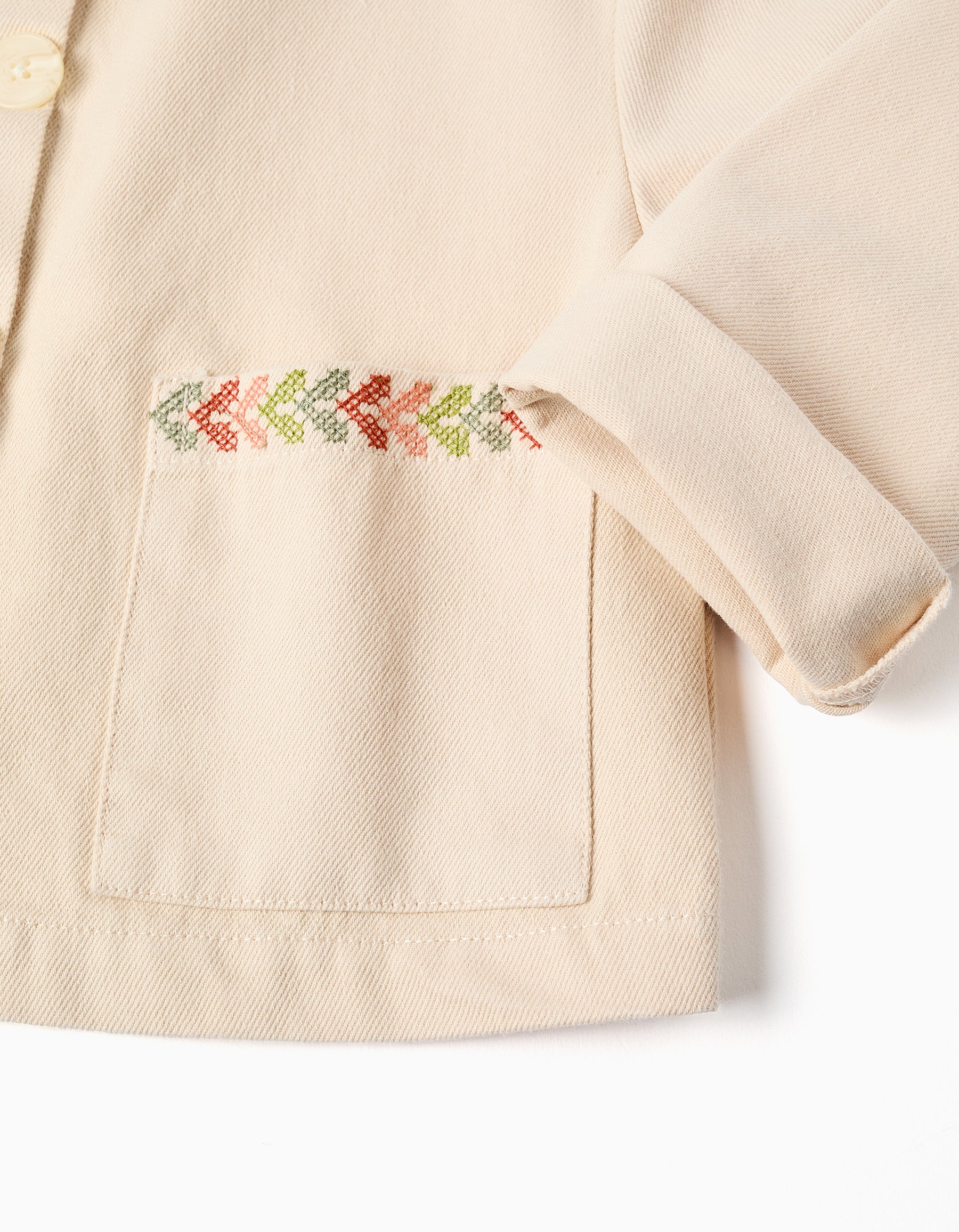 Chaqueta Twill Musgo - Minibhu