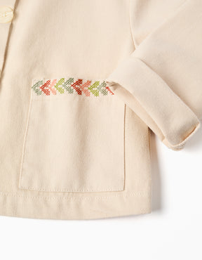 Chaqueta Twill Musgo - Minibhu