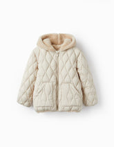 Chaqueta Puffer Light Beige Boho Girl