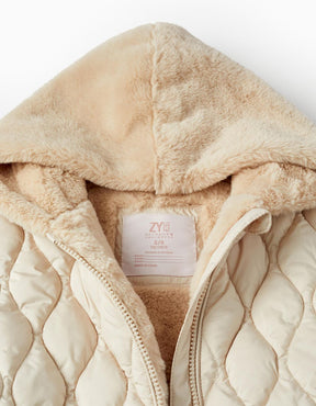 Chaqueta Puffer Light Beige Boho Girl