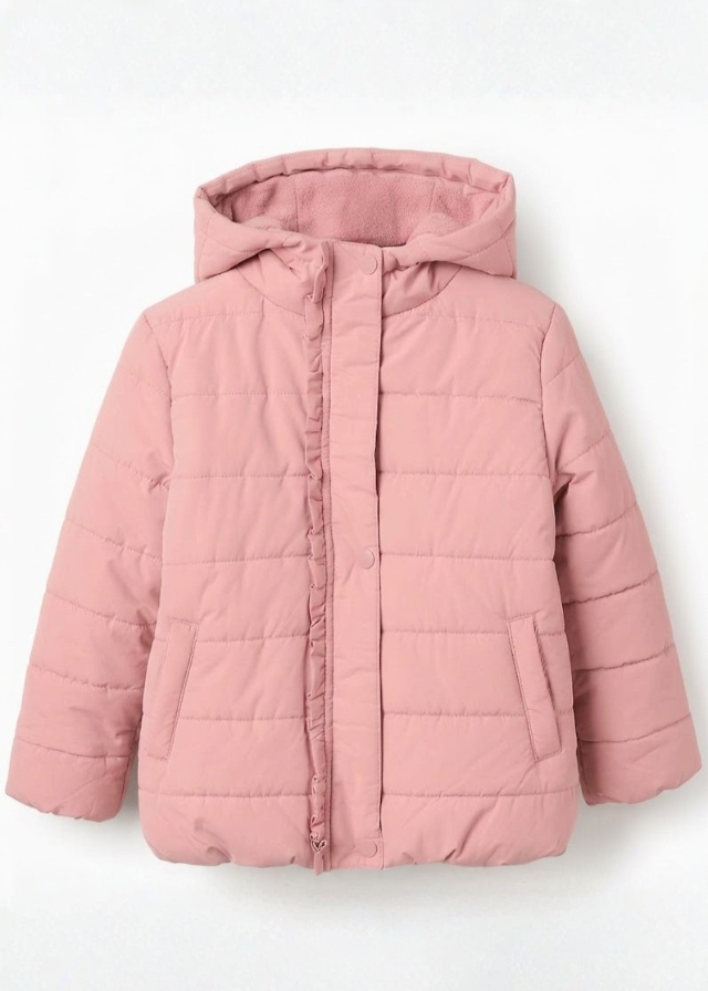 Chaqueta Puffer Pink Butterflies