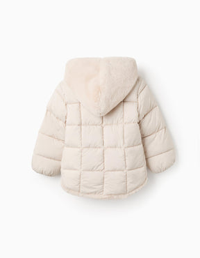 Chaqueta Puffer Beige Green Garden