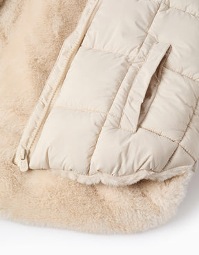 Chaqueta Puffer Beige Green Garden