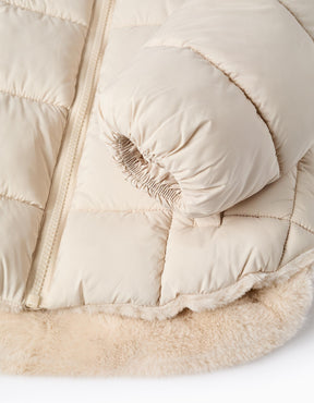 Chaqueta Puffer Beige Green Garden