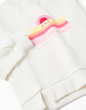 Saco Fleece Beige Back To Fun