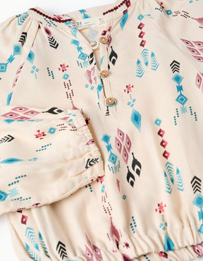 Camisa Beige Boho Girl - Minibhu