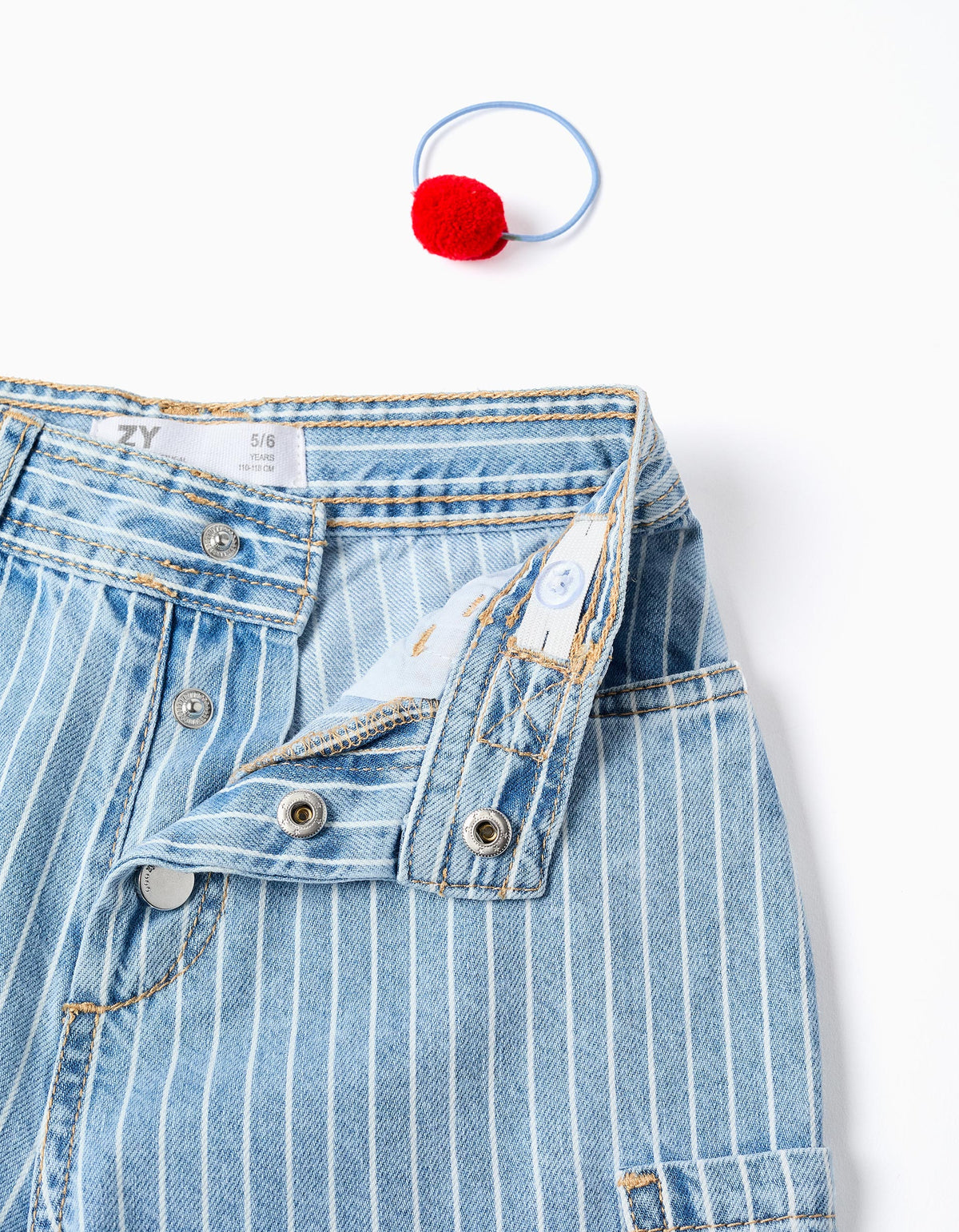 Pantalón Rayas Denim Strawberry Shake