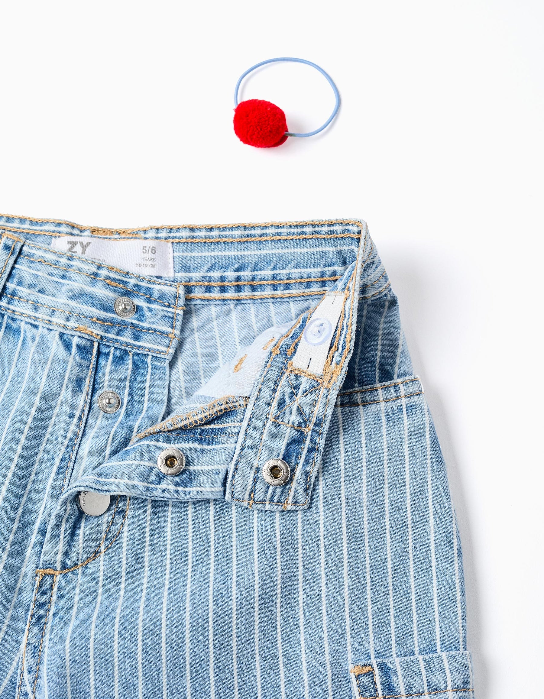 Pantalón Rayas Denim Strawberry Shake