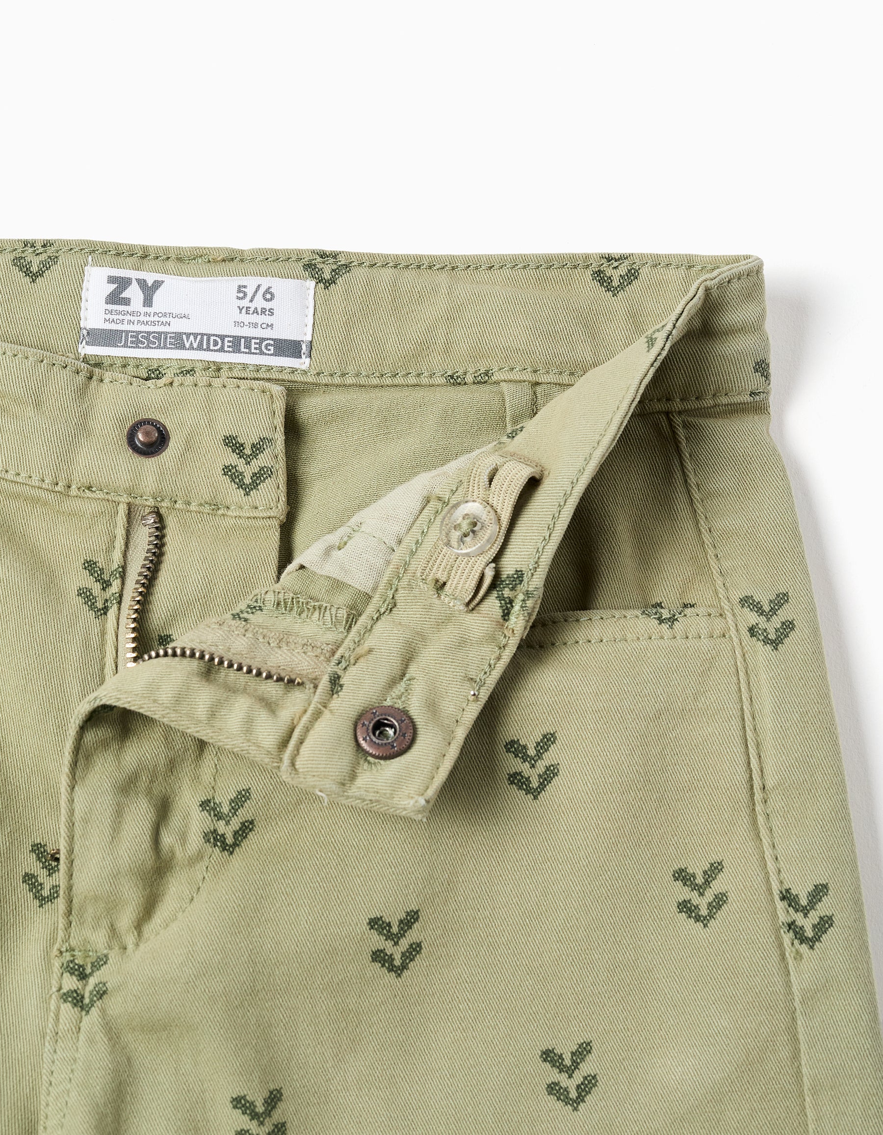 Pantalón Twill Aop Musgo - Minibhu
