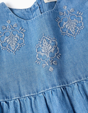 Vestido Denim Detalles Boho