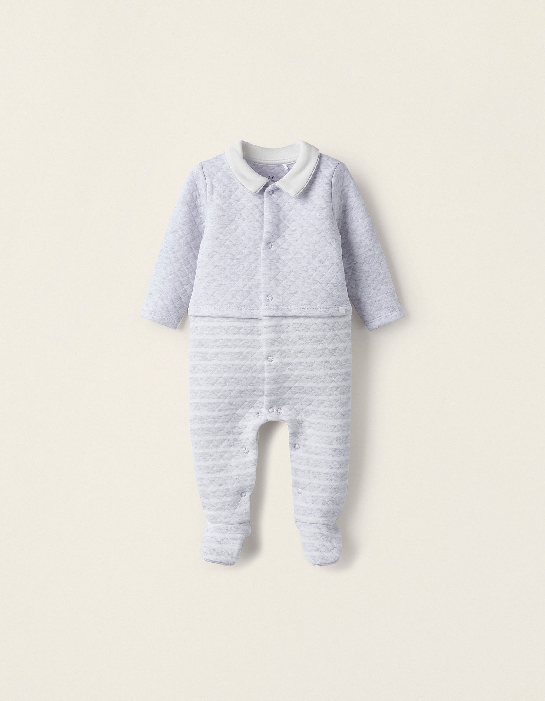 Overall Quilted Gris Unisex