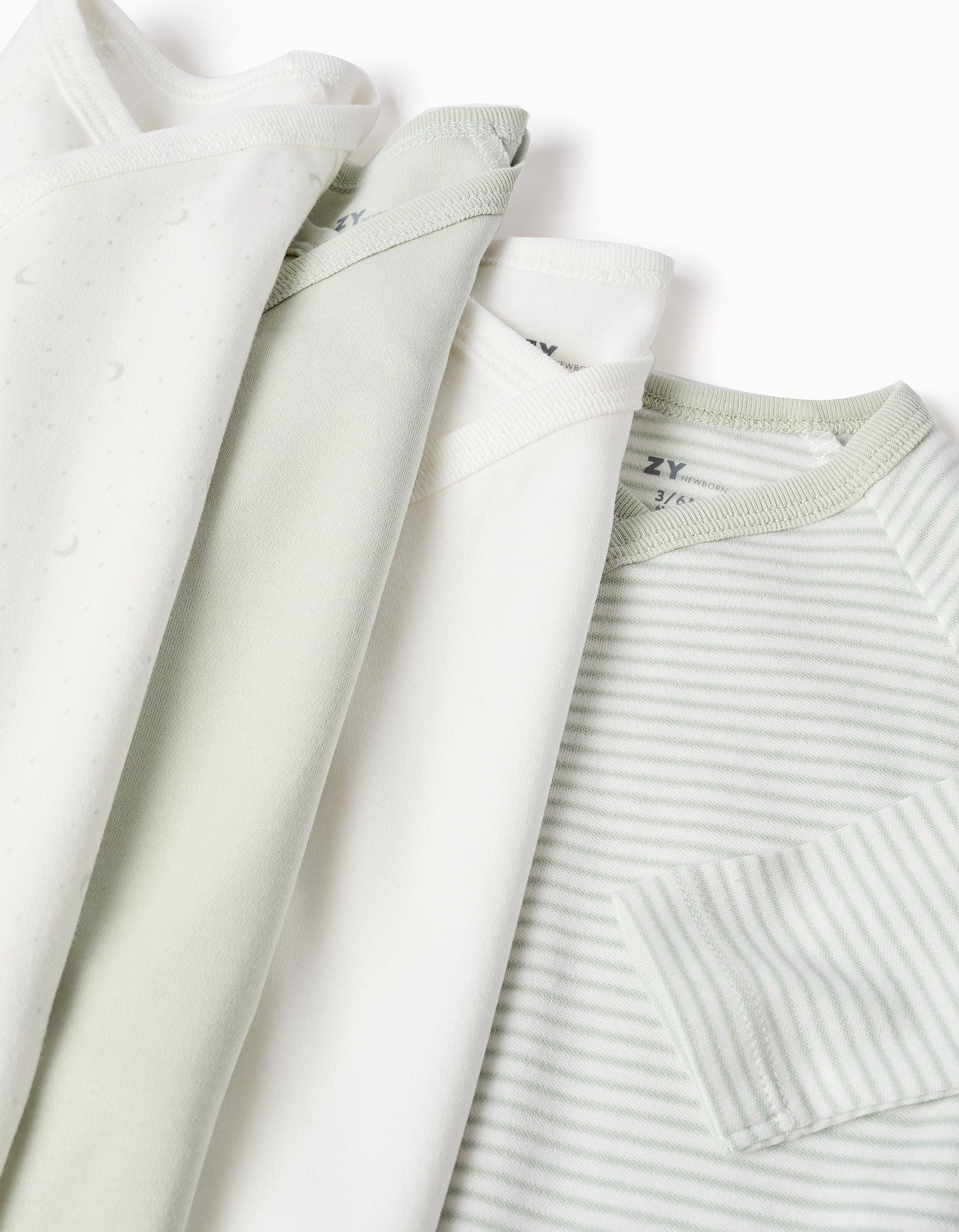 Pack 4 Bodys Kimonos Mixed Silver - Minibhu