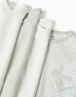 Pack 4 Bodys Kimonos Mixed Silver - Minibhu