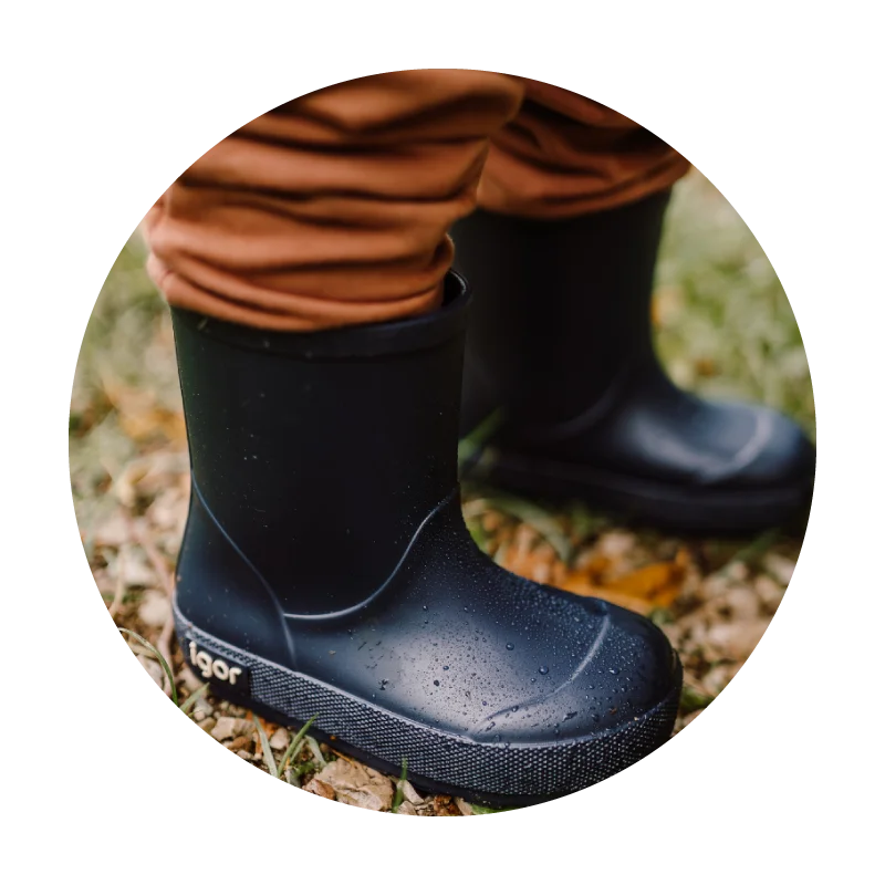 Ropa  de Clima frío y botas de lluvia Minibhú
