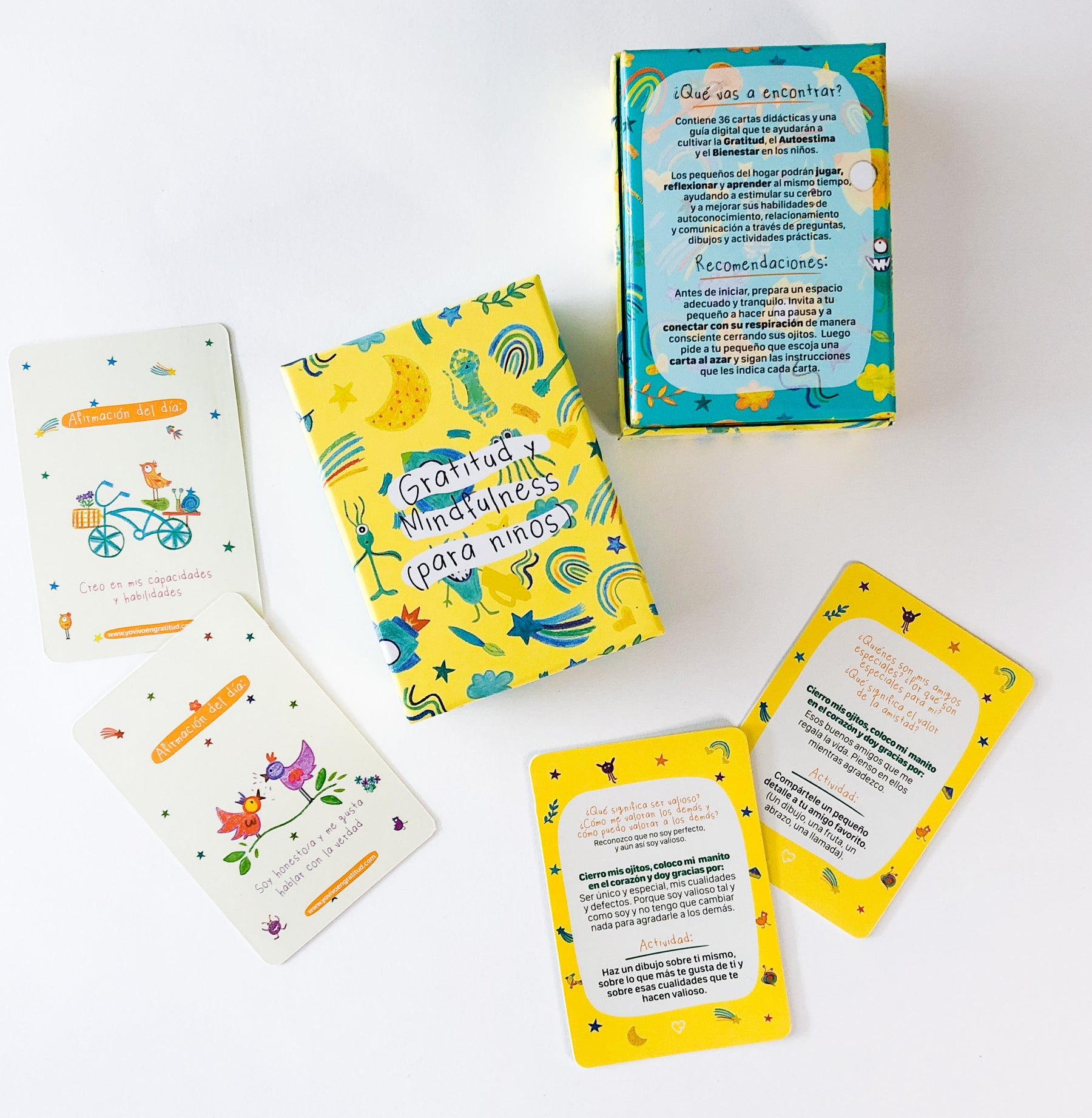 Cartas Oráculo Gratitud Niños - Minibhu