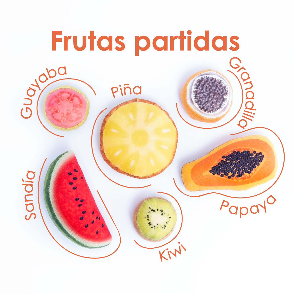 Mini Kit De Frutas Partidas