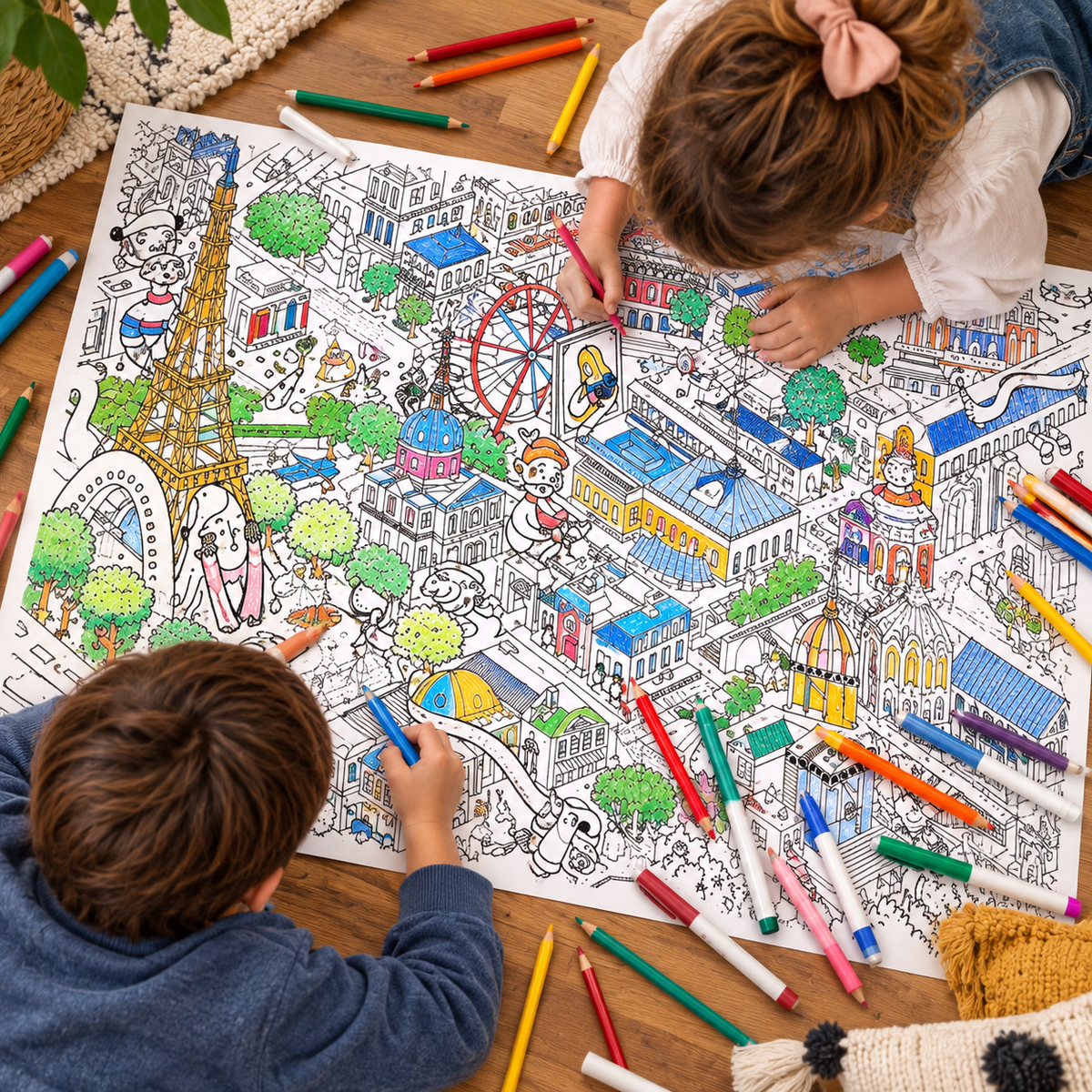 Poster Para Colorear París