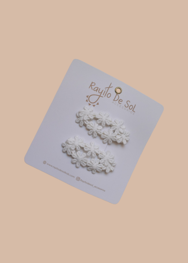 Par De Hebillas Flora