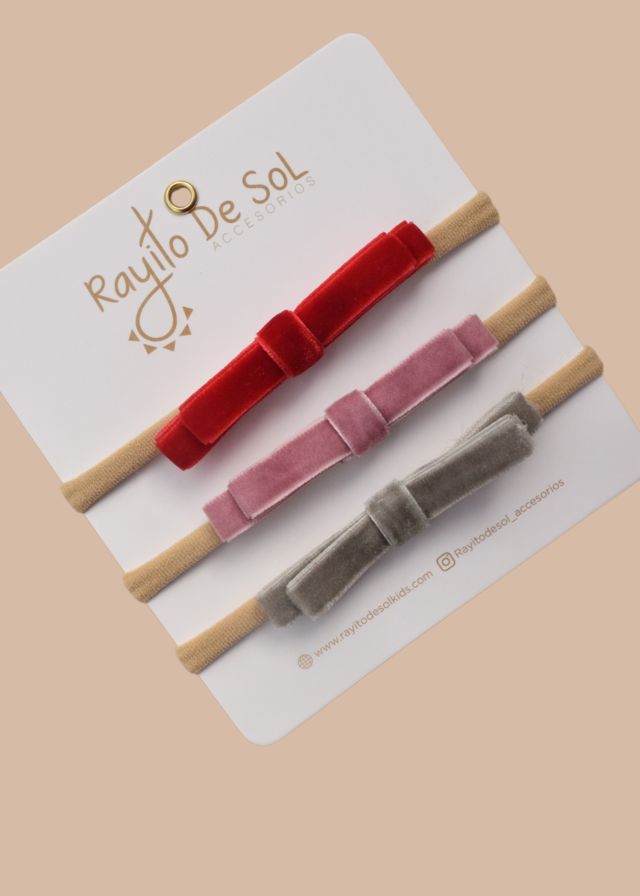 Set X3 Cintillos Oriana Navidad - Minibhu