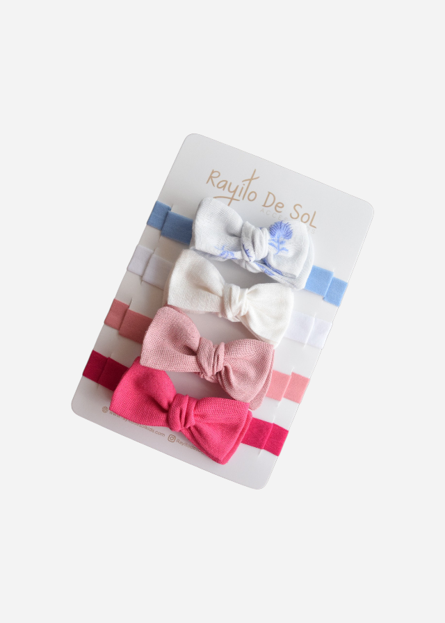 Set X4 Cintillo Moño Charlotte