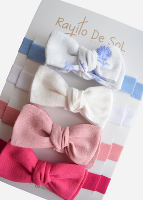 Set X4 Cintillo Moño Charlotte