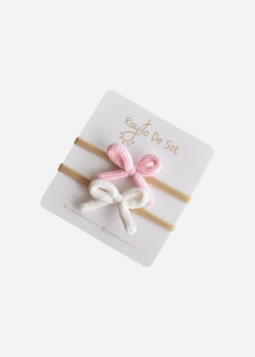 Set X2 Cintillos Moño Alis Rosa