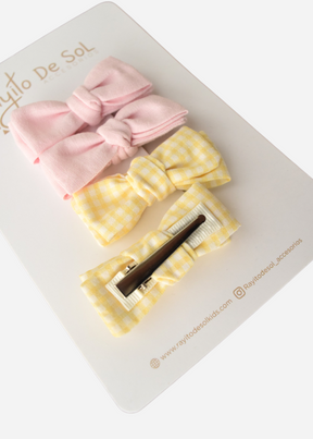 Set X4 Pinzas Moño Charlotte - Minibhu