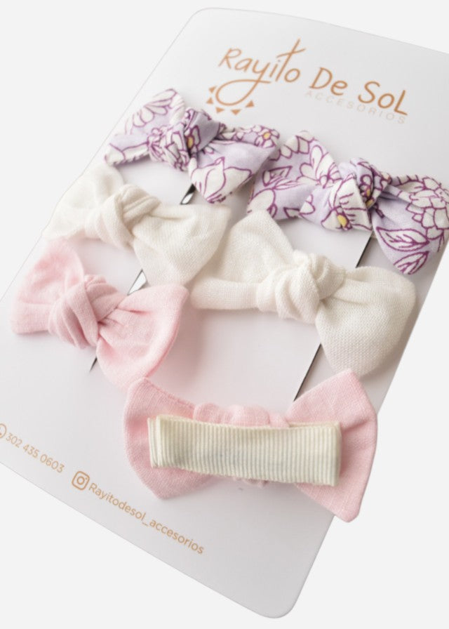 Set X3 Pares De Pinzas Milu Lila