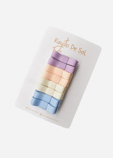Set 8 Pinzas Matilde Pastel